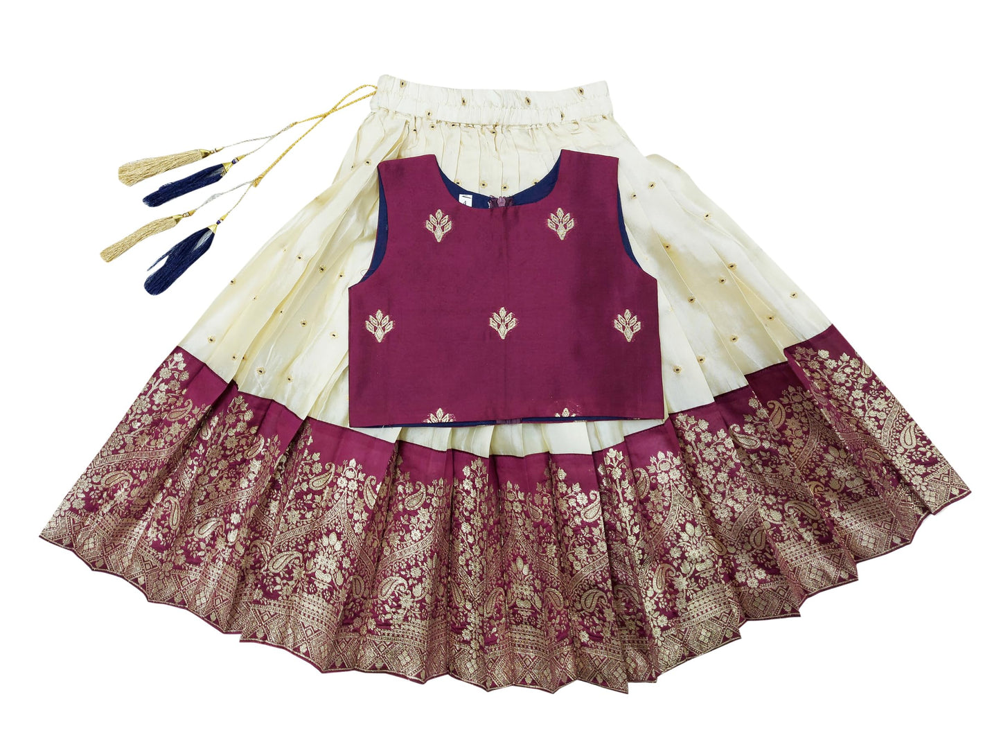 FELIZ THE DESIGNER STUDIO Girls Readymade Lehenga Choli Set