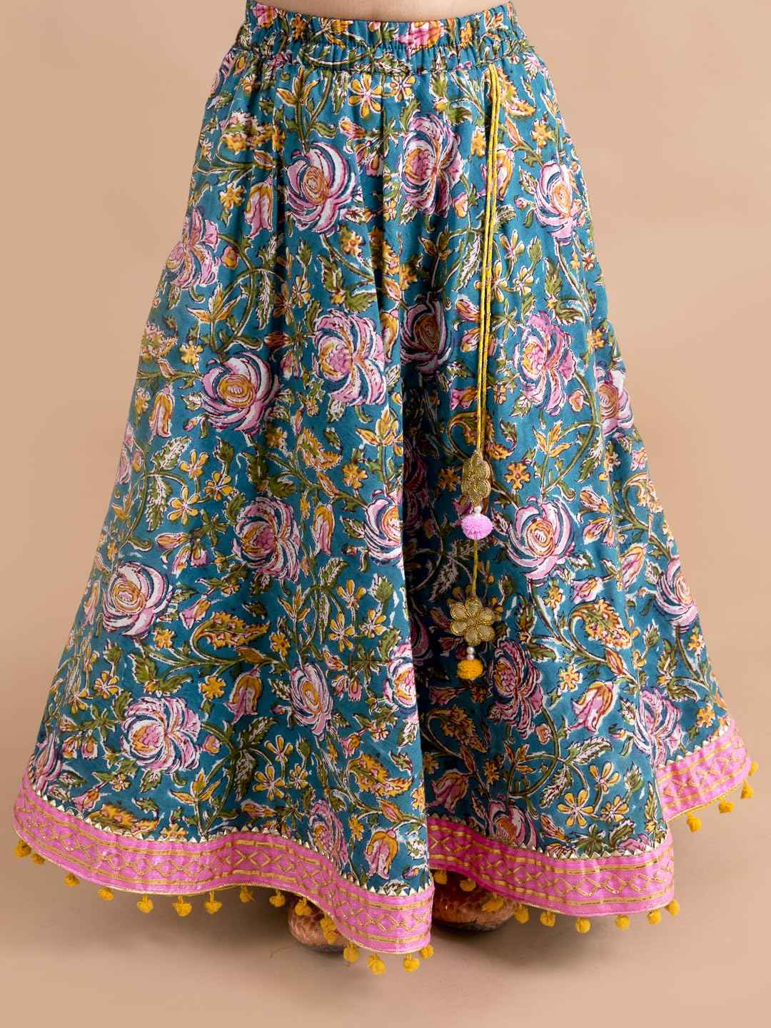 Pspeaches Girls Cotton Ready To Wear Readymade Lehenga And Choli Set