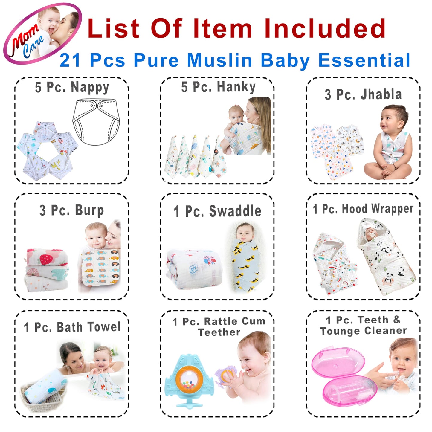 MOM CARE Newborn Baby Gift Set Has All Newborn Baby Essential Clothes in Baby Gift Set for or Girls Unisex 11 pcs Yellow