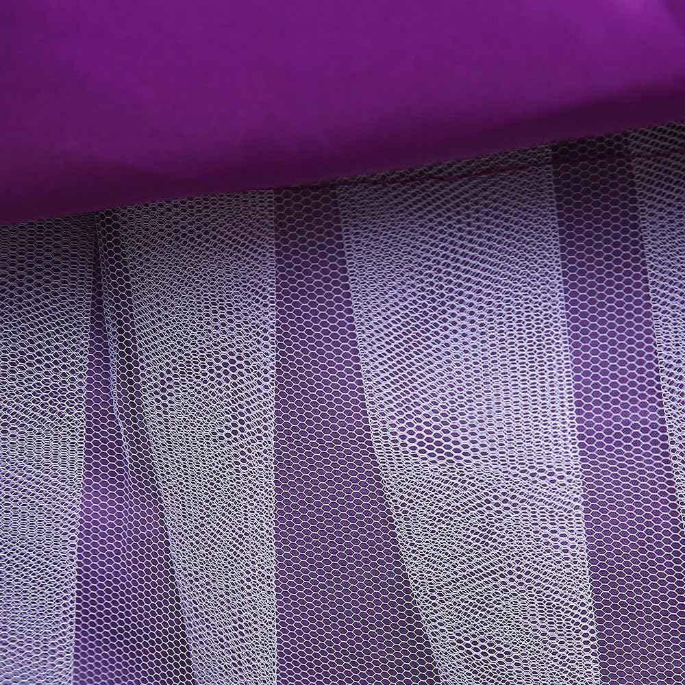 Hopscotch Girl's Fit And Flare Knee Length Polyester Bow Applique Party Knee-Length Dress