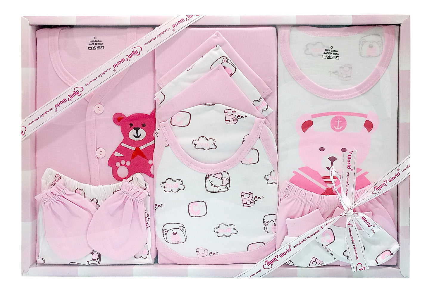 MOM CARE Newborn Baby Gift Set Has All Newborn Baby Essential Clothes in Baby Gift Set for or Girls Unisex 11 pcs Yellow