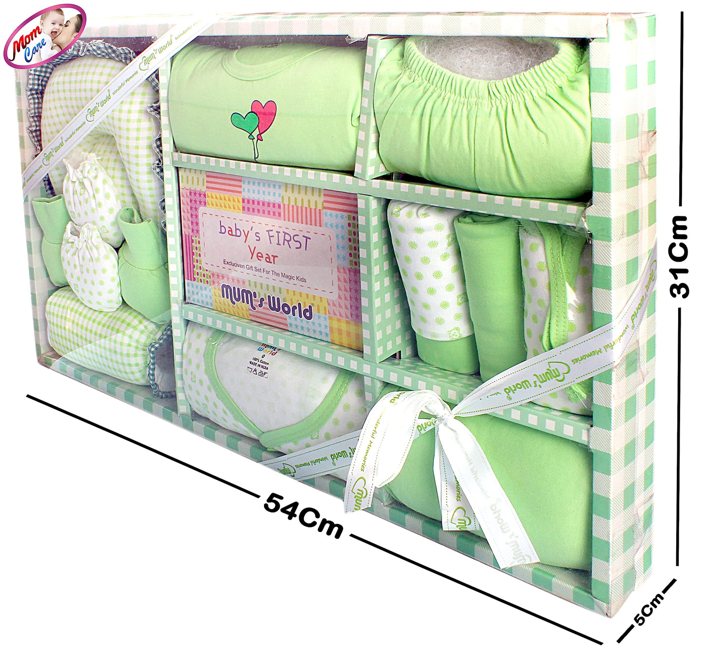 MOM CARE Newborn Baby Gift Set Has All Newborn Baby Essential Clothes in Baby Gift Set for or Girls Unisex 11 pcs Yellow