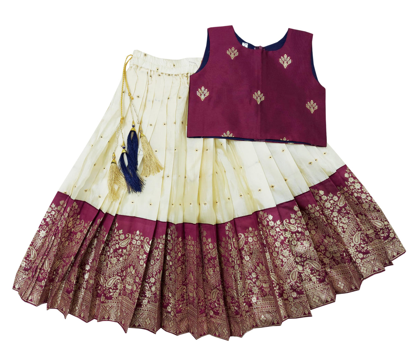 FELIZ THE DESIGNER STUDIO Girls Readymade Lehenga Choli Set