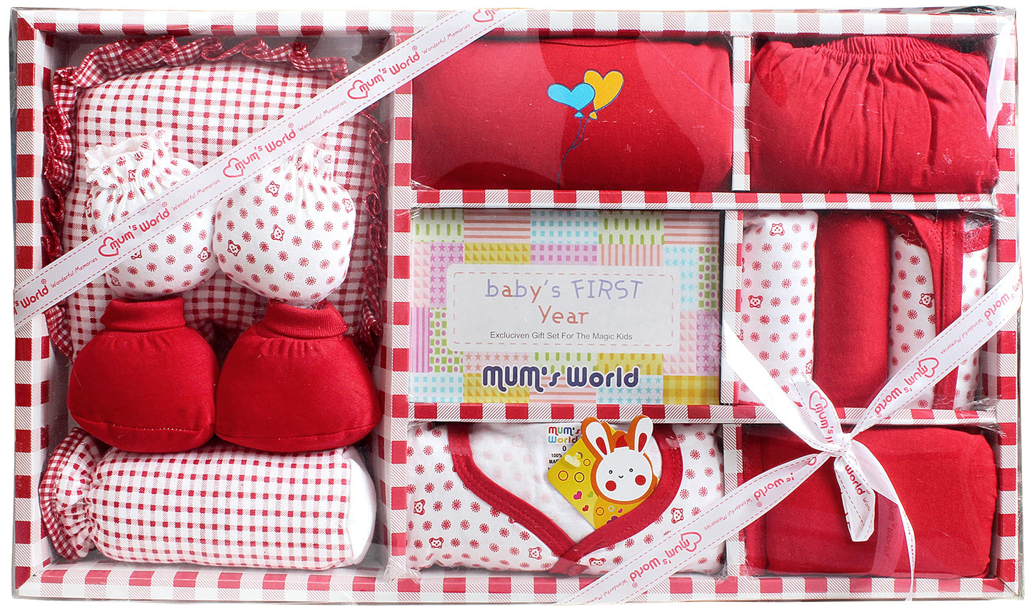 MOM CARE Newborn Baby Gift Set Has All Newborn Baby Essential Clothes in Baby Gift Set for or Girls Unisex 11 pcs Yellow