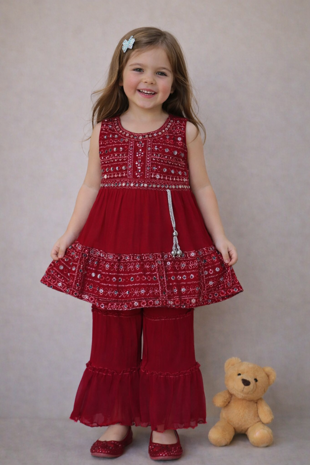 Elegant Traditional Sarara Dress for Girls - Stylish and Timeless