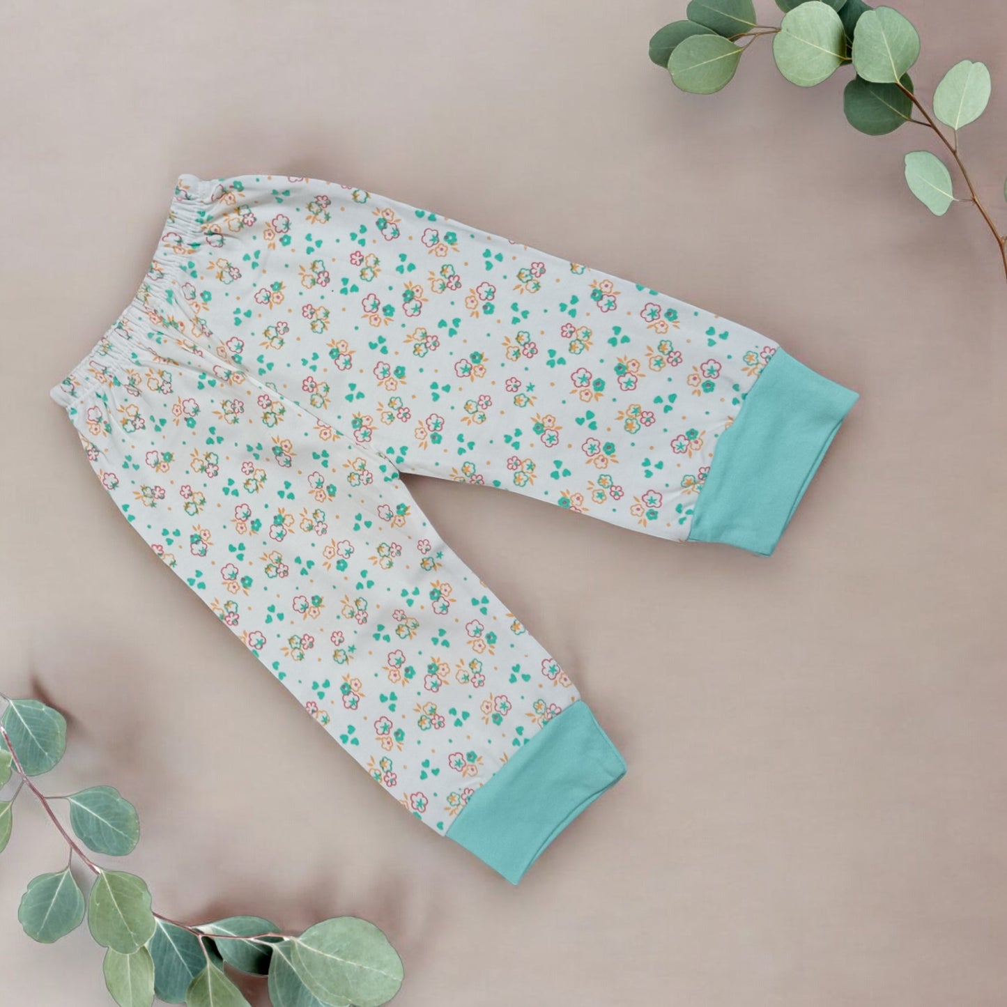Adorable Floral Animal Print Pajama Set and Top