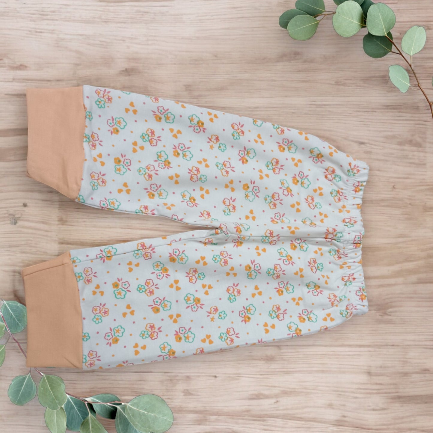 Adorable Floral Animal Print Pajama Set and Top