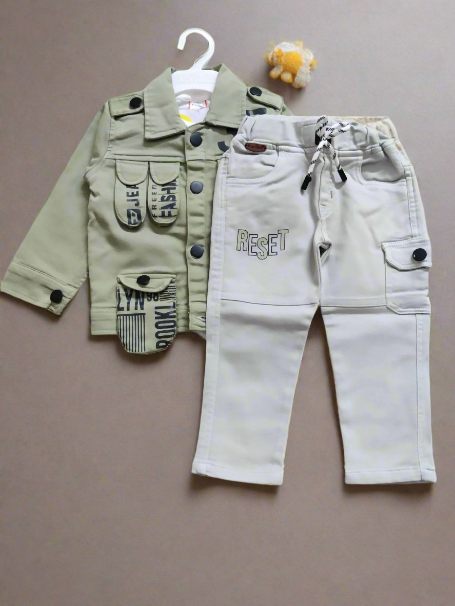 Trendy Kids' 3-Piece Outfit Set - Jacket, T-Shirt, and Pants, Perfect for birthday, wedding - Bumblehugs