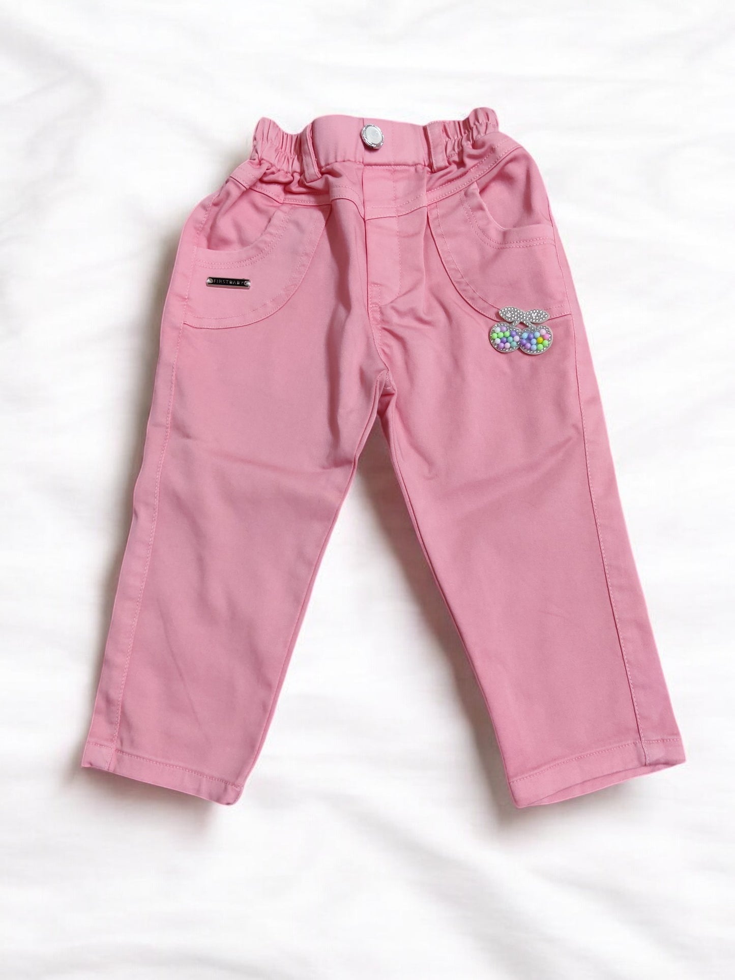 Multicolored Children's Clothing Set with top and jeans, Perfect for birthday, wedding - Bumblehugs