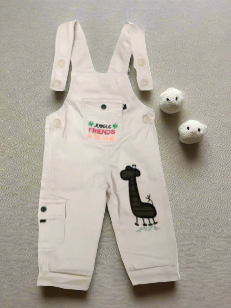 Adorable Jungle-Themed Kids' Dungaree for Fun and Adventure