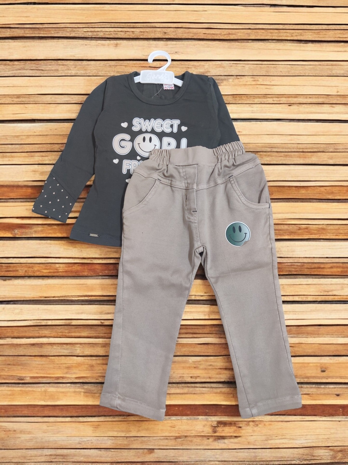 Adorable 'Sweet Girl Friends' kid's top and pajama set - Bumblehugs