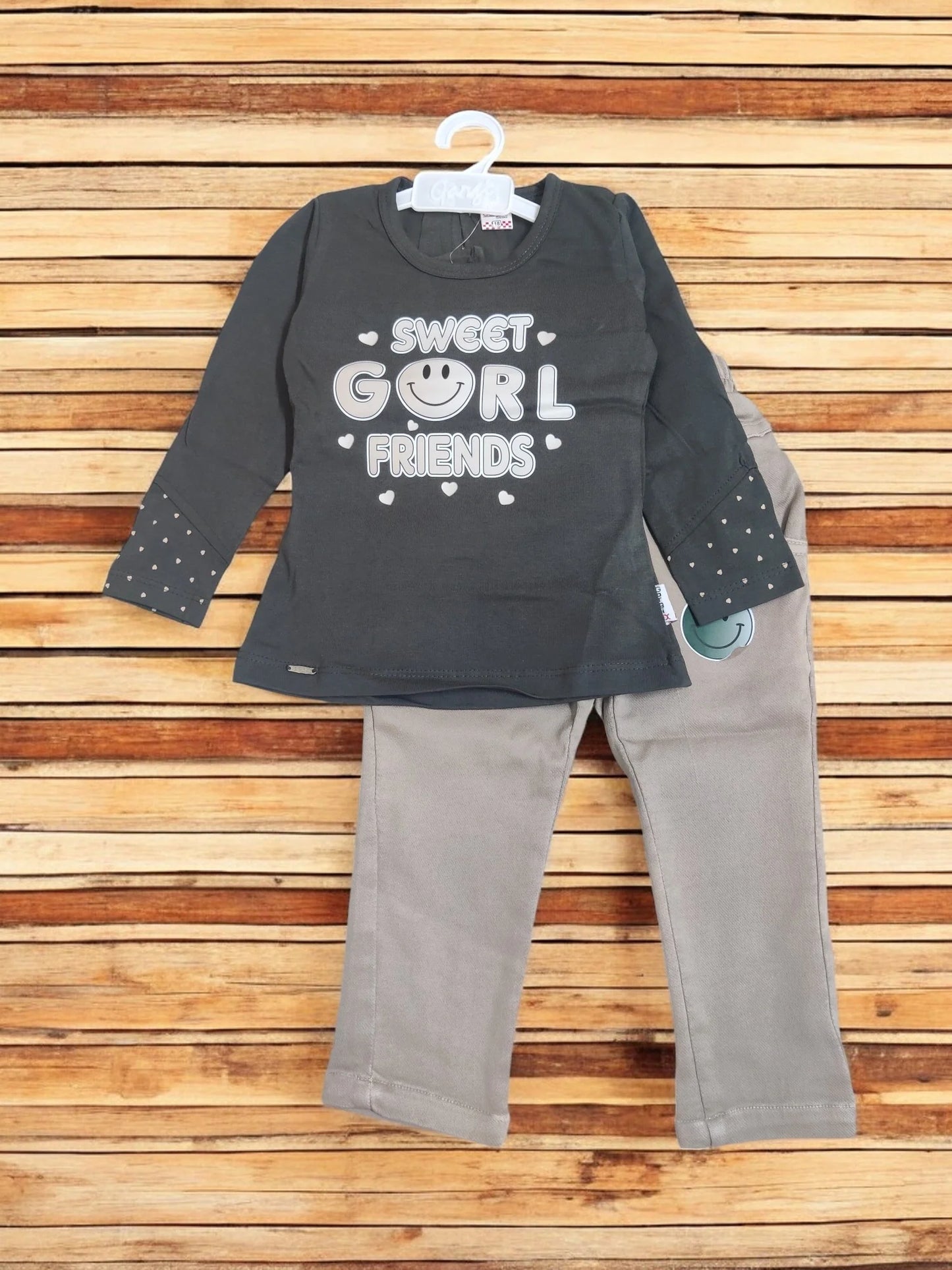 Adorable 'Sweet Girl Friends' kid's top and pajama set - Bumblehugs