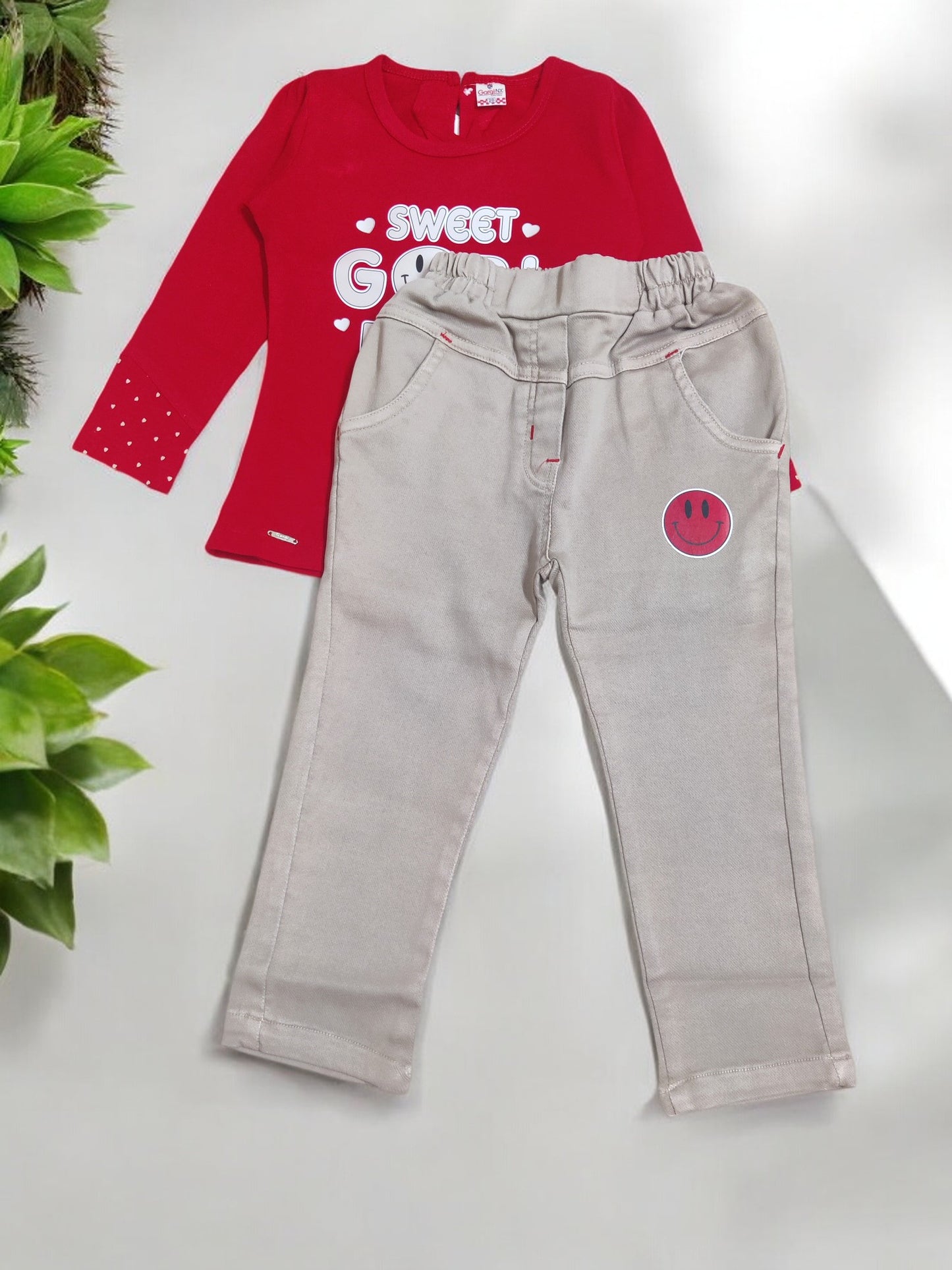 Adorable 'Sweet Girl Friends' kid's top and pajama set - Bumblehugs