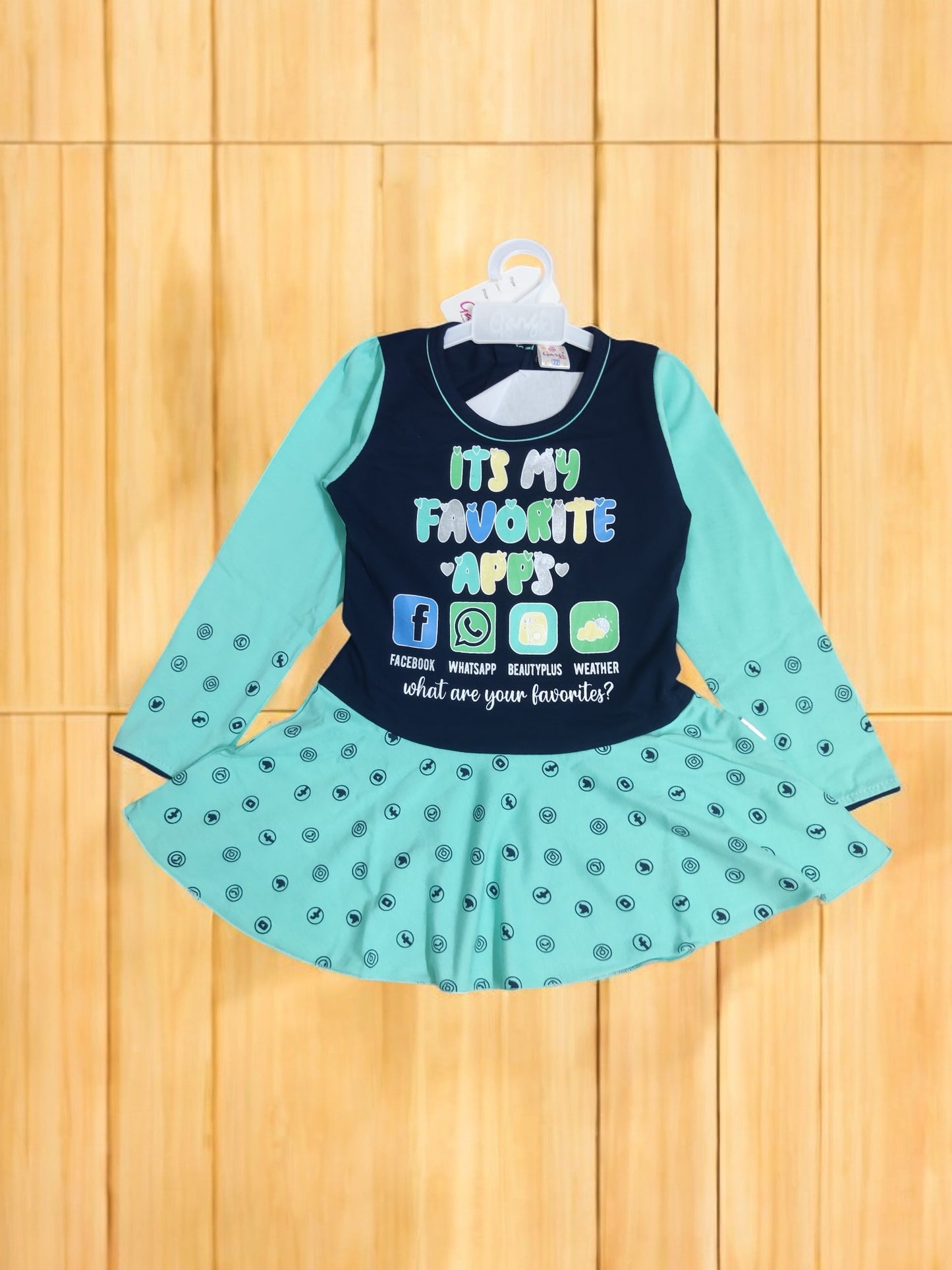 Trendy Kids' Clothing Top frock and pajama set - Bumblehugs