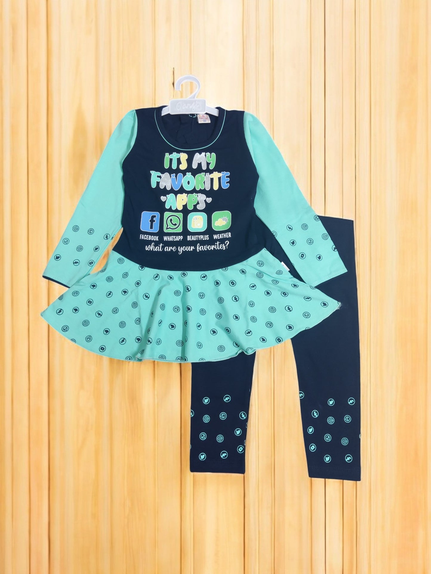 Trendy Kids' Clothing Top frock and pajama set - Bumblehugs
