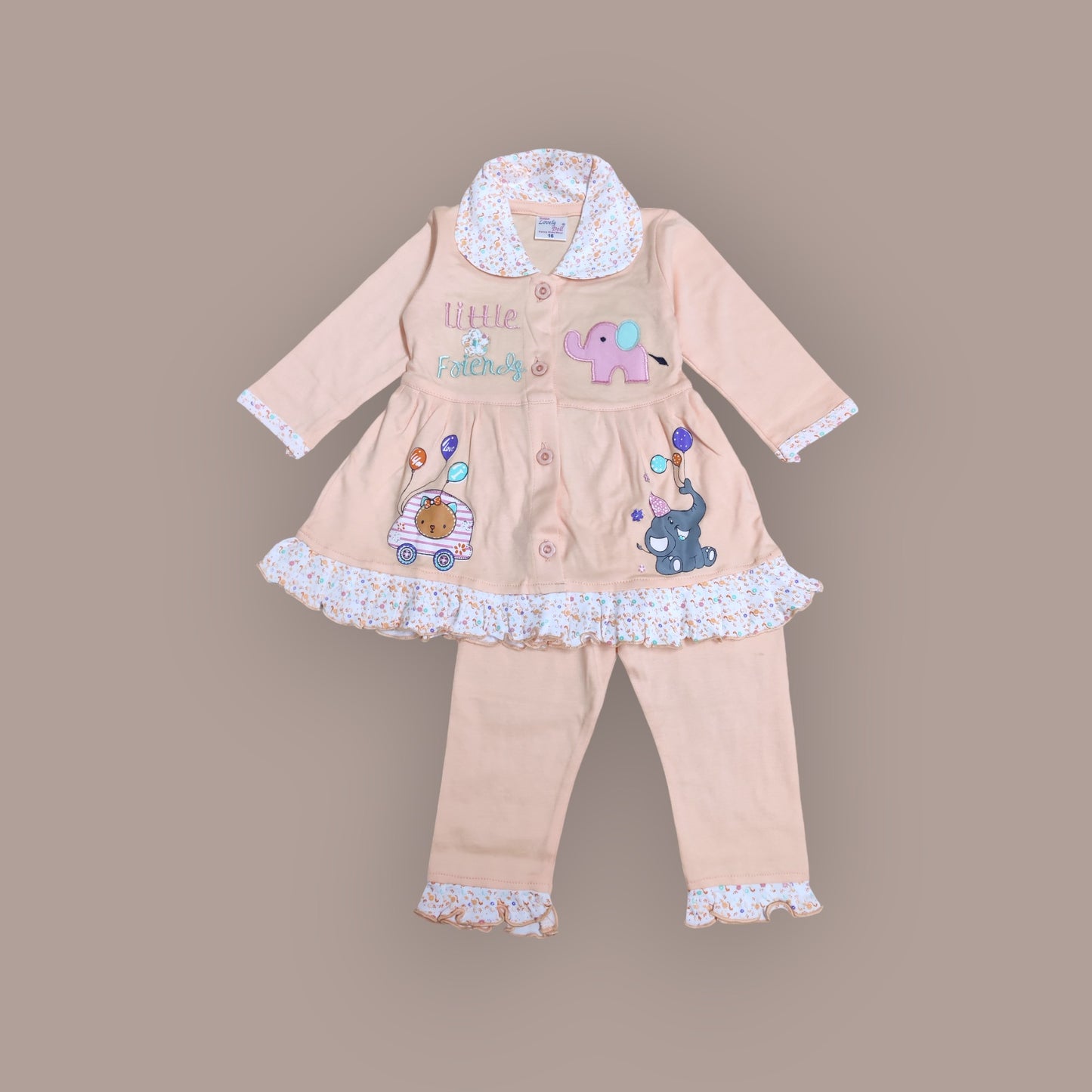 Charming girls outfit top and pajama set - Bumblehugs