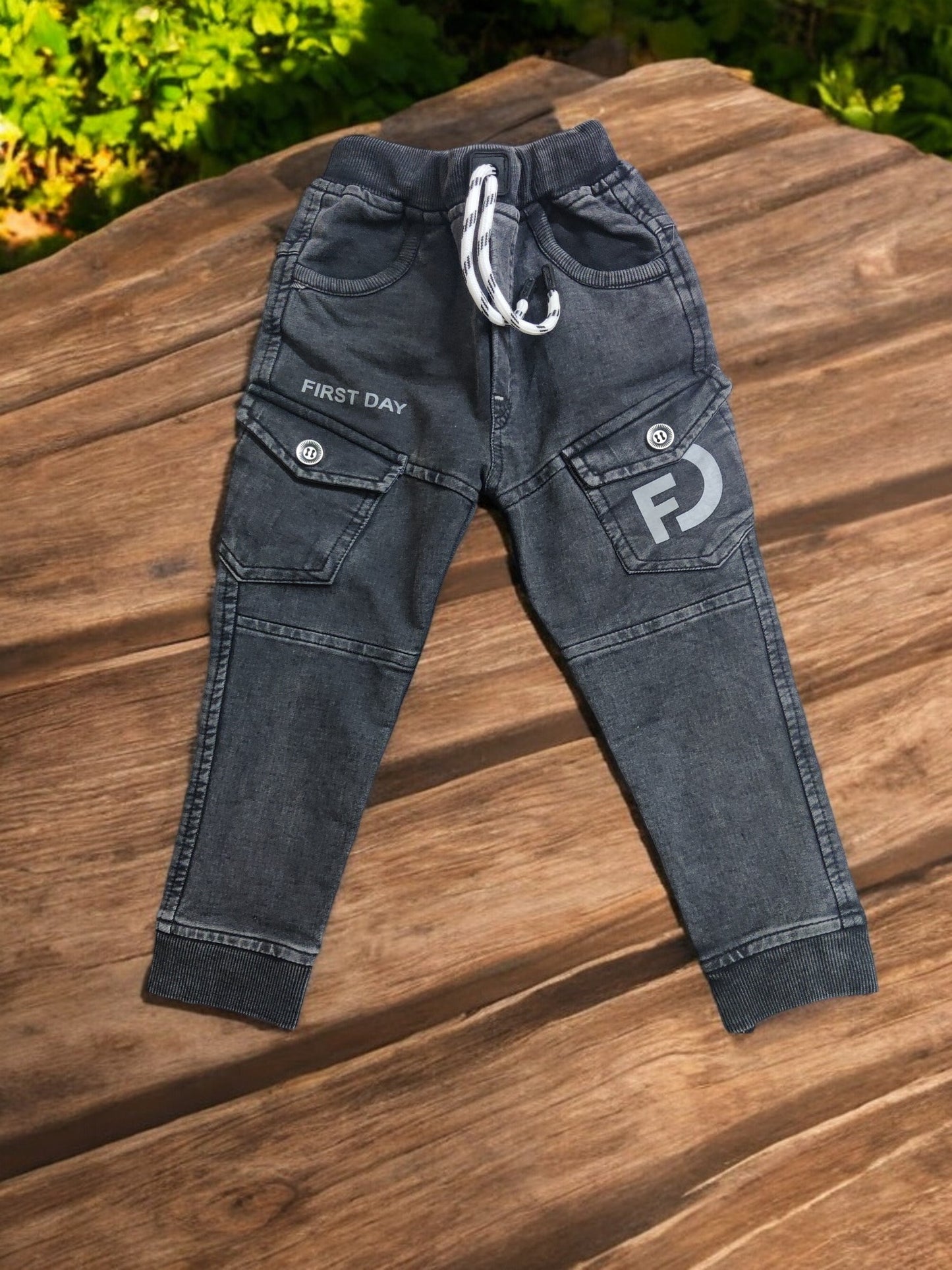 Stylish First Day Outfit for Boys, Full sleeve tshirt and jeans set - Bumblehugs