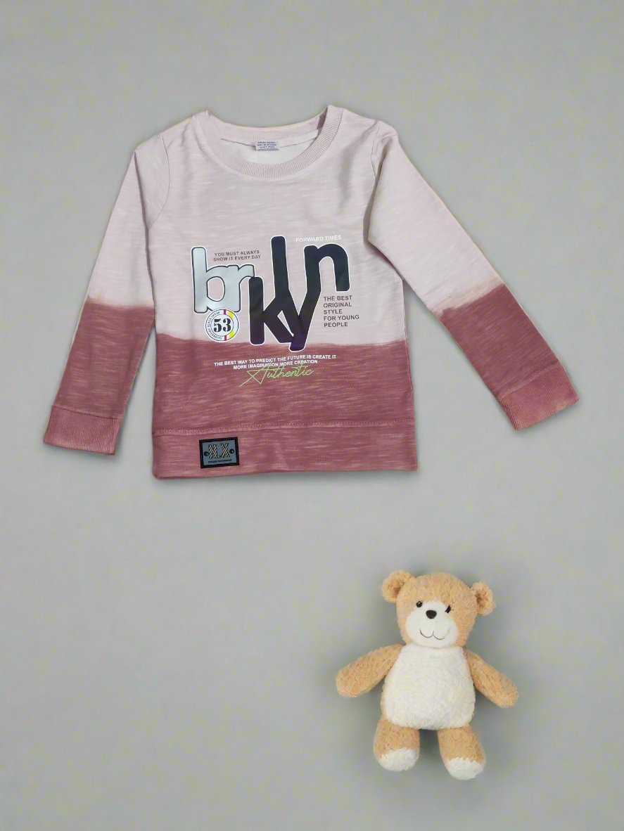 Gradient Outfit Set for Trendsetters boys, full sleeve tshirt and jeans set - Bumblehugs