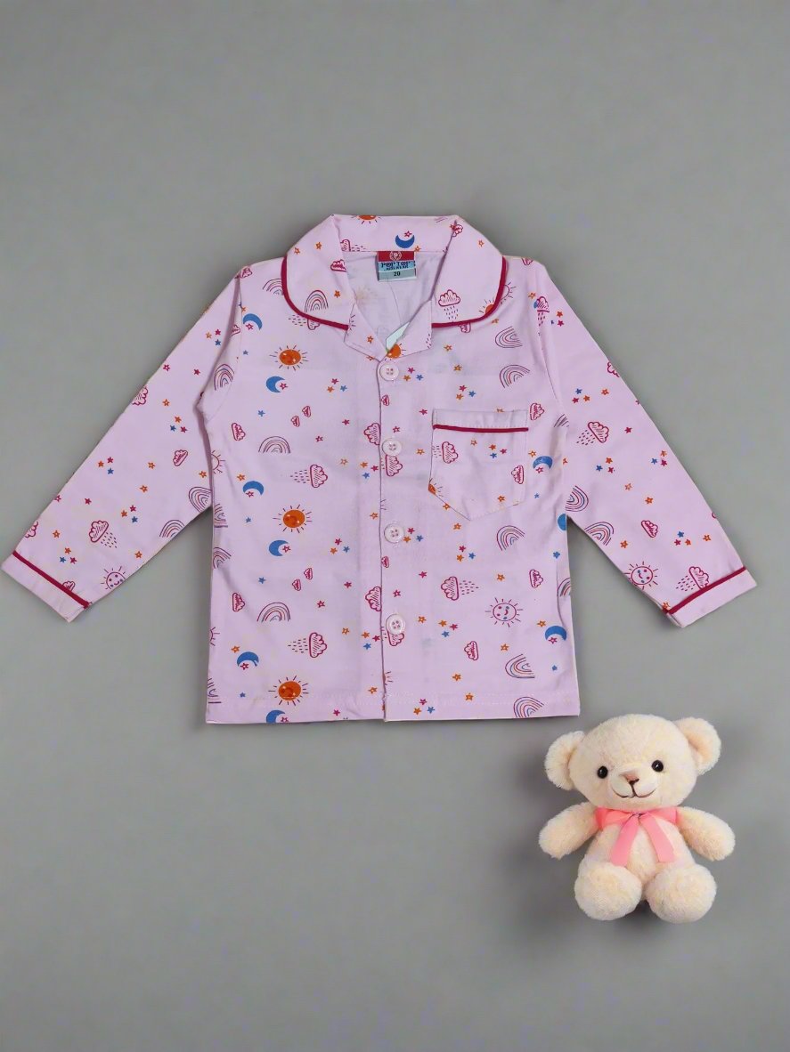 Adorable Kid's Nightdress Pajama Set with Colorful Patterns- Shop Now!