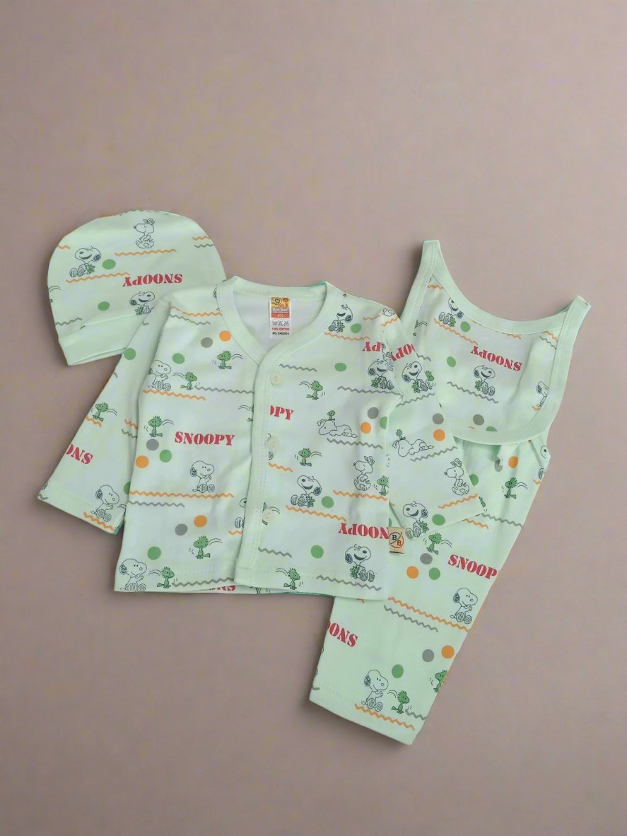 Adorable New Born Baby Clothing Set with Multicolor Patterns