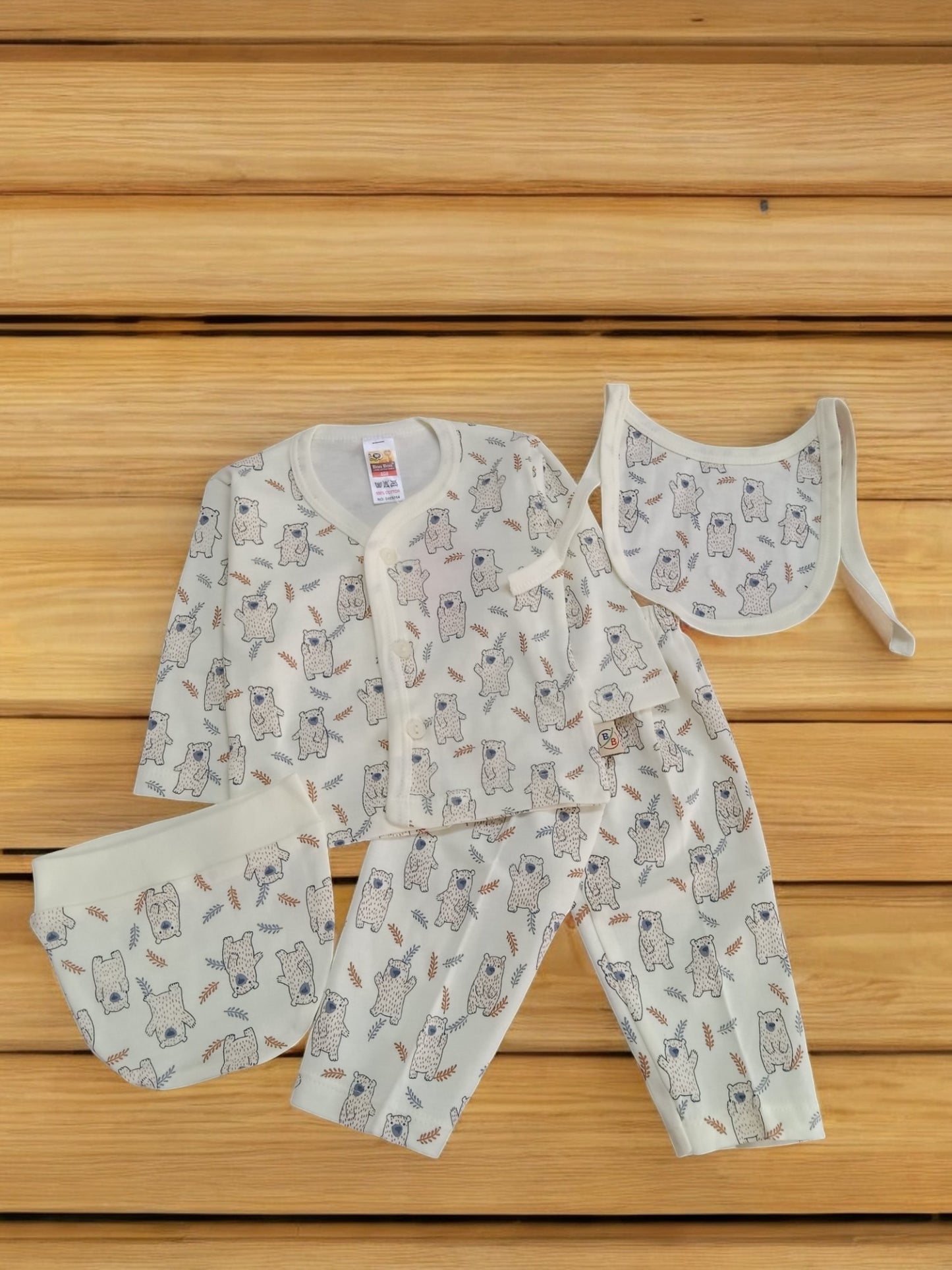 Adorable Owl Print Clothing Set for New Born