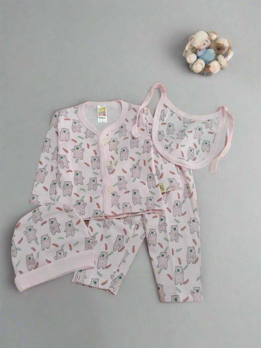 Adorable Owl Print Clothing Set for New Born