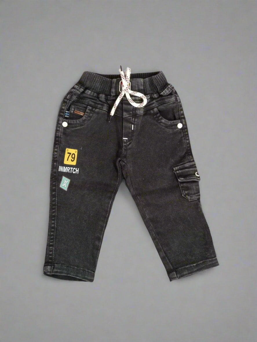 Stylish Boy's Outfit Set: Full Sleeve T-Shirt and Jeans for Comfort and Play