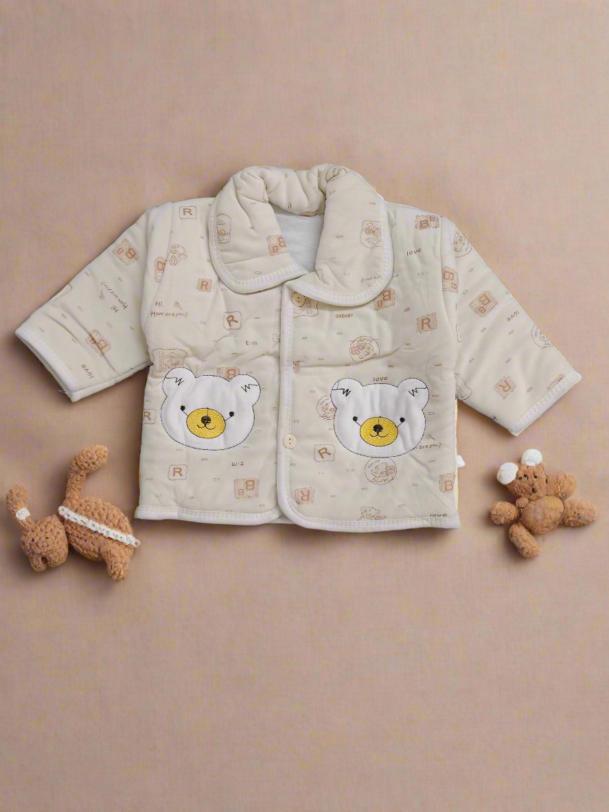 Adorable Beige Bear Baby Clothing Set for Newborns