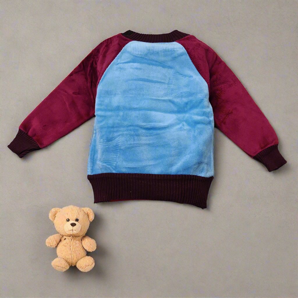 Adorable Teddy Bear Long Sleeve Sweater for Cozy Style