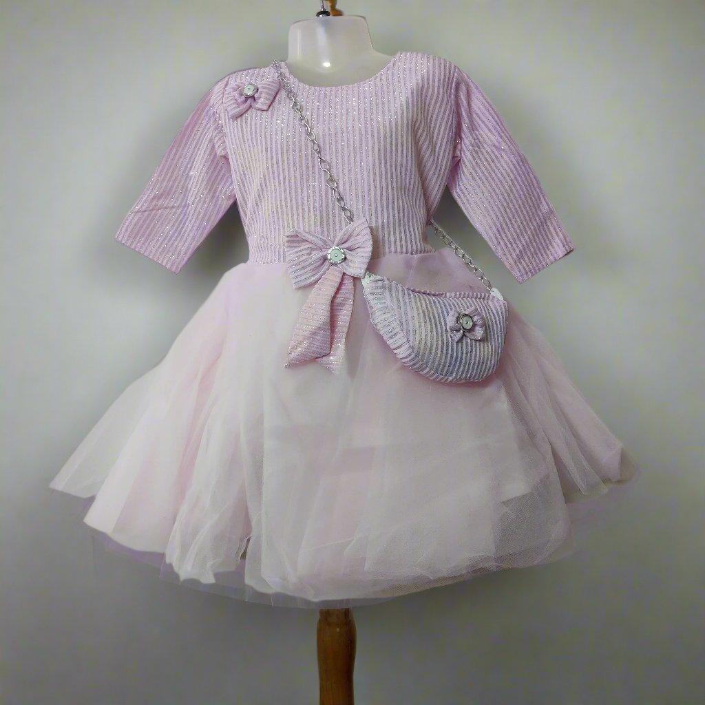 Charming Floral Dress with Purse - Perfect Coordinating Set