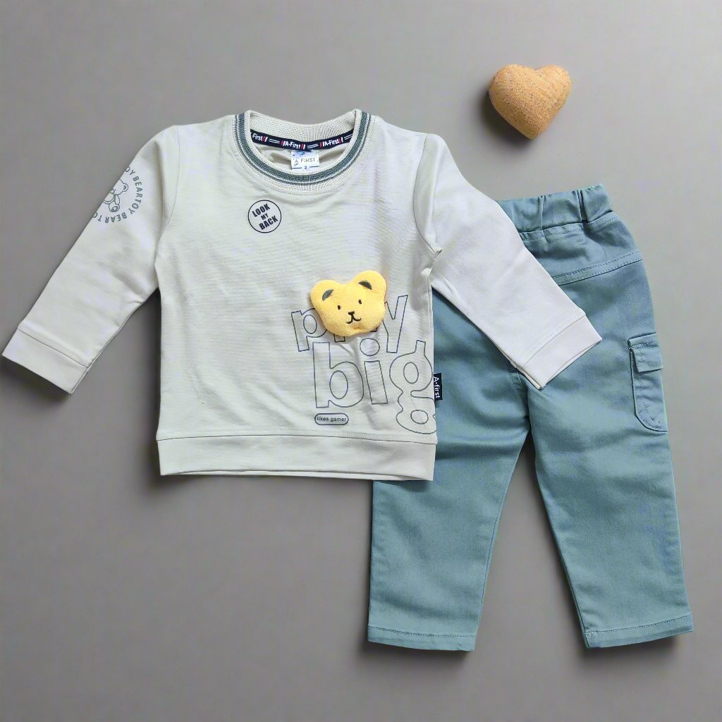 Whimsical Kids Clothing Set: T-shirt and Jeans Combo