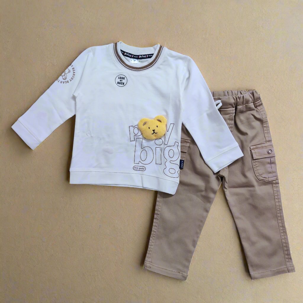 Whimsical Kids Clothing Set: T-shirt and Jeans Combo