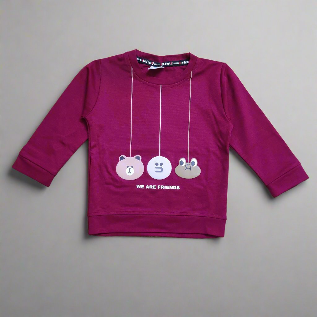 Charming We Are Friends Tshirt Set and Pant Set