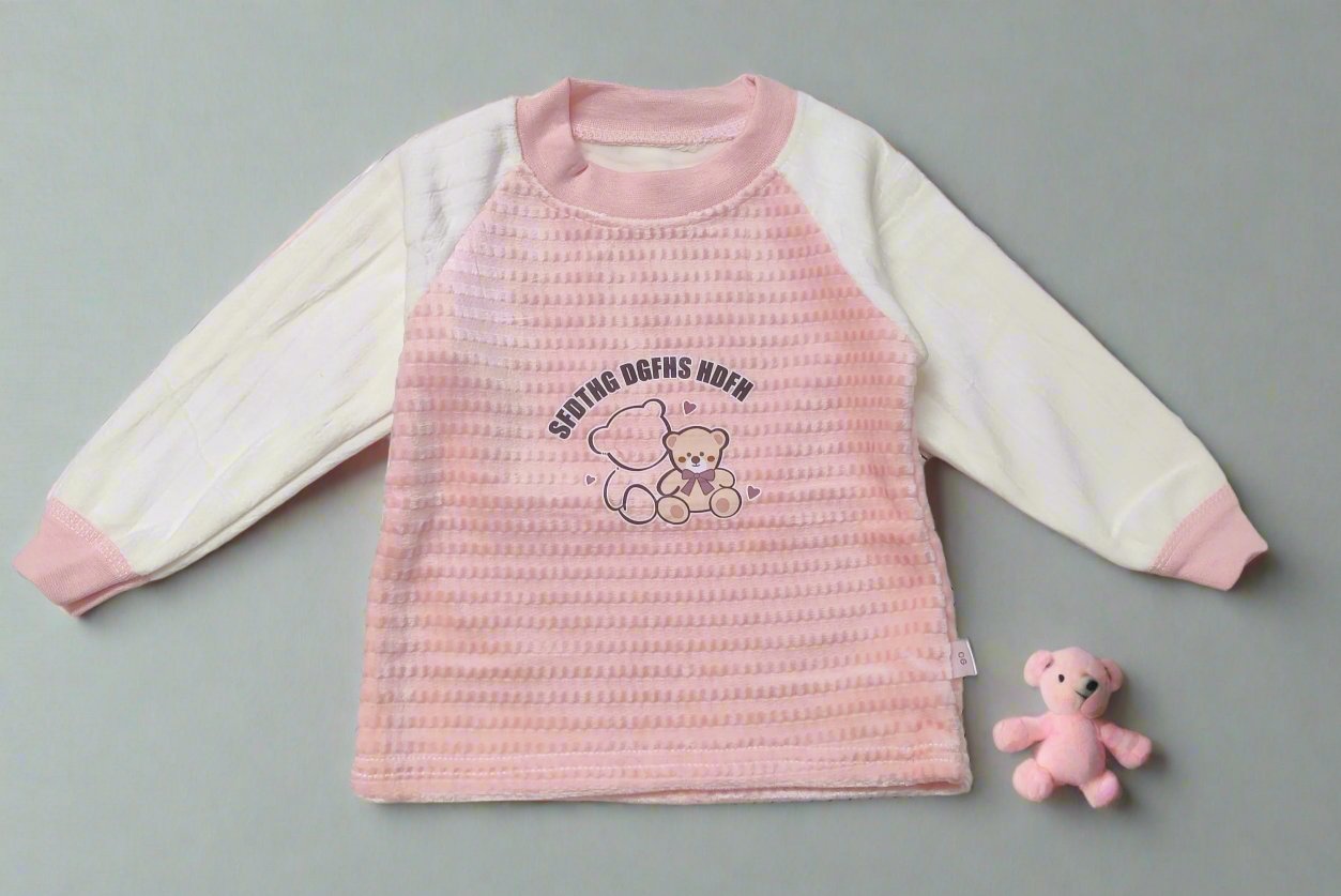 Adorable Pink and White Striped Pajama Set for Comfortable Kids Sleep