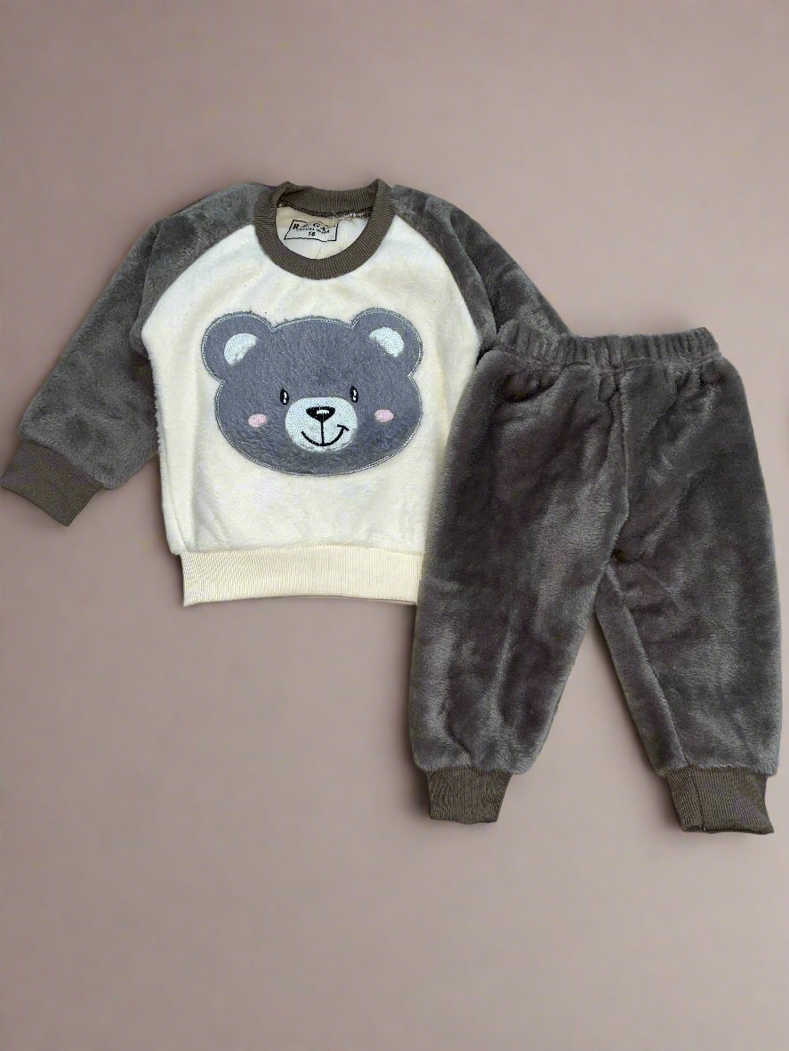 Cozy Bear Fleece Winter Outfit for Kids