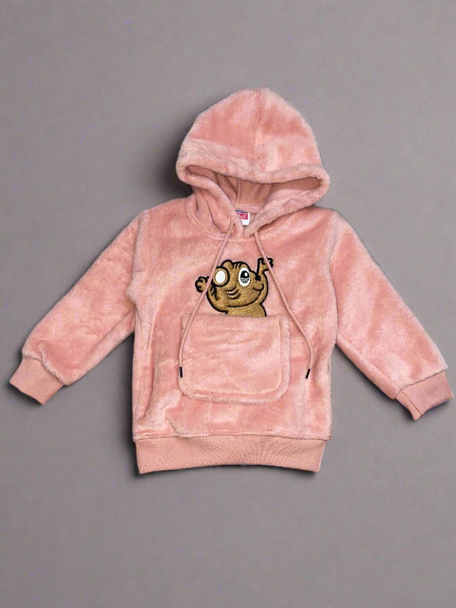 Adorable Light Green Hoodie and Pants Set with Cute Animal Graphics