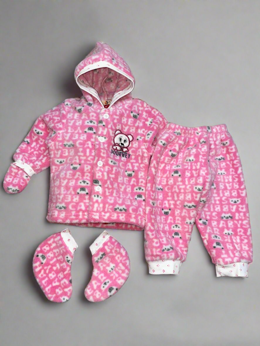 Adorable Pink and White Baby Clothing Set For New Born