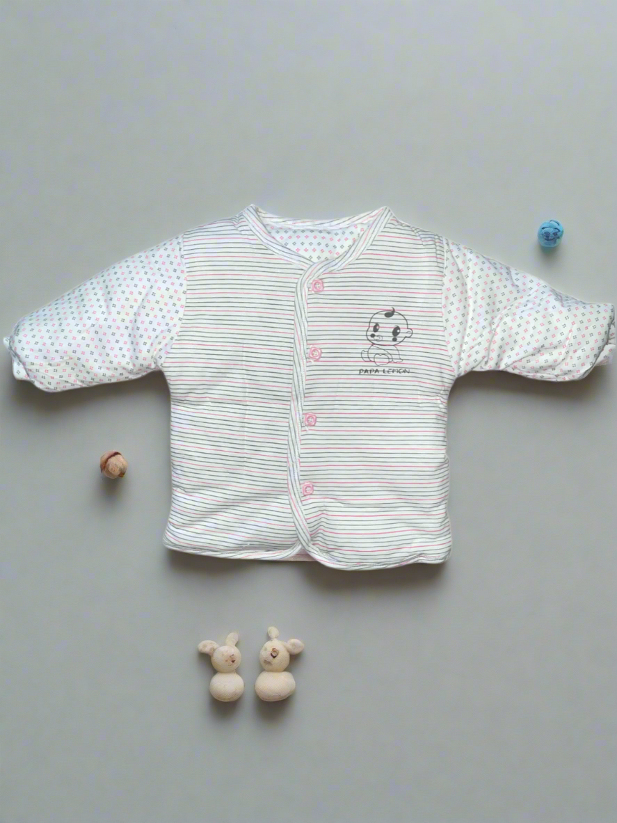 Adorable White and Pink Baby Clothing Set for 6-9 Month Baby