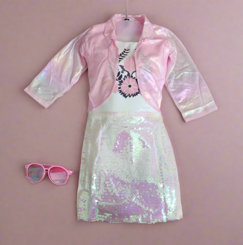 Full Sleeve Party Dress for Girls - Elegant Party Wear