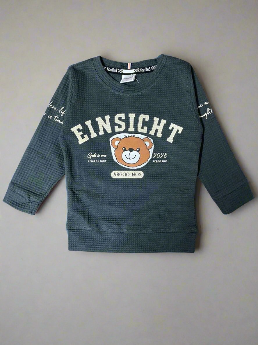 EINSIGHT Bear-Themed Clothing full sleeve tshirt and jeans set - Bumblehugs