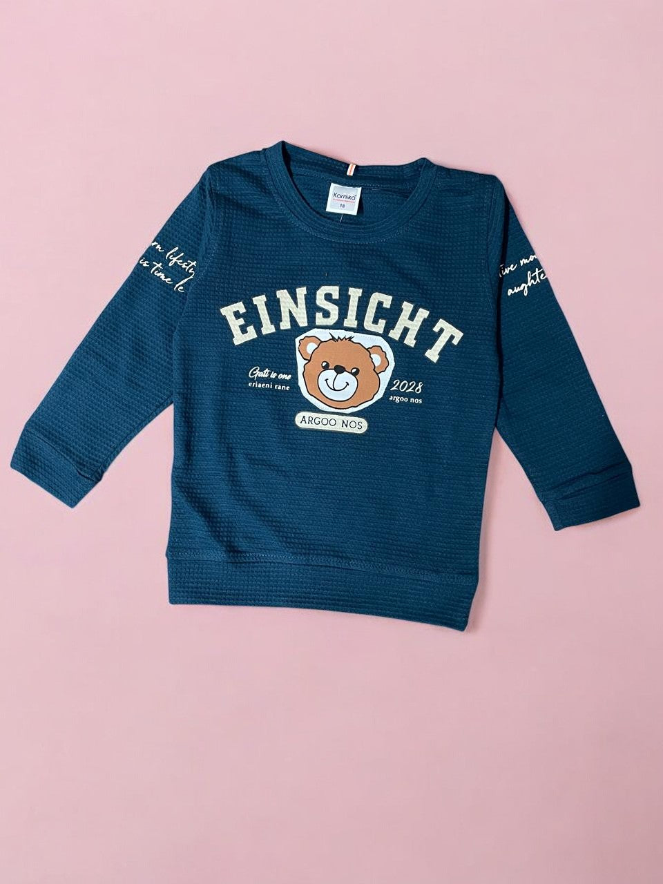 EINSIGHT Bear-Themed Clothing full sleeve tshirt and jeans set - Bumblehugs