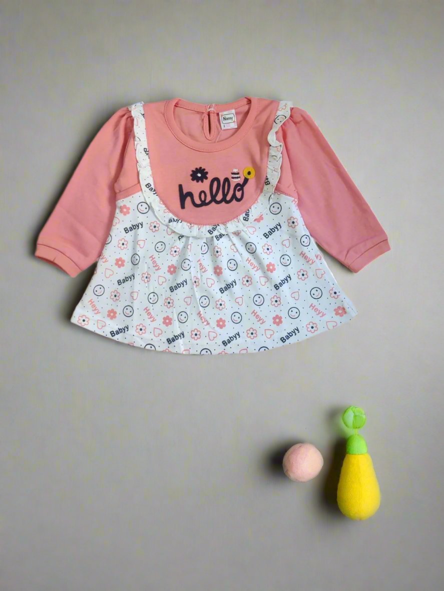Charming and Trendy Girl's Frock and Pajama Set for Stylish Kids