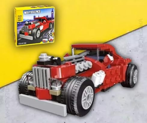 Umadiya® 36-in-1 Magic Building Blocks Set | 256+ Pieces | Creative Construction Toy for Kids | Includes Instruction Manual | Ideal for Boys & Girls Ages 6+ | DIY Brick Robot, Jet, Ship Models