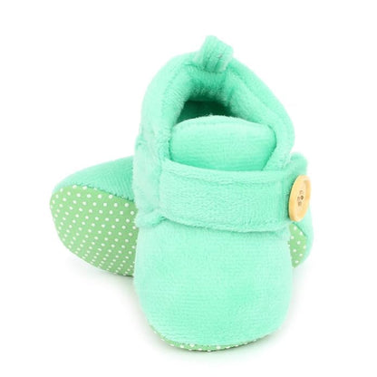 Star Fish Newborn Baby Boys & Girls 3 TO 12 Months Skin Friendly Comfortable & Breathable Cotton Booties (Pink -1212)