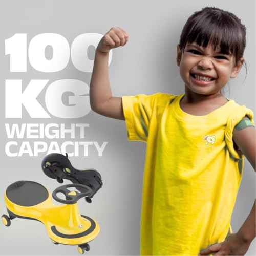 Storio Kids Magic Swing Car Twister Ride On | Toy Car with PU Wheels | Toy Car for 3 to 5 Years | Push Ride on Baby Car,100 Kg Capacity | Birthday Gift for Kids Boys and Girls - Blue