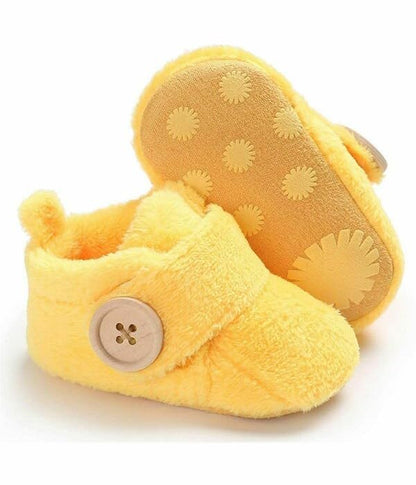 Star Fish Newborn Baby Boys & Girls 3 TO 12 Months Skin Friendly Comfortable & Breathable Cotton Booties (Pink -1212)