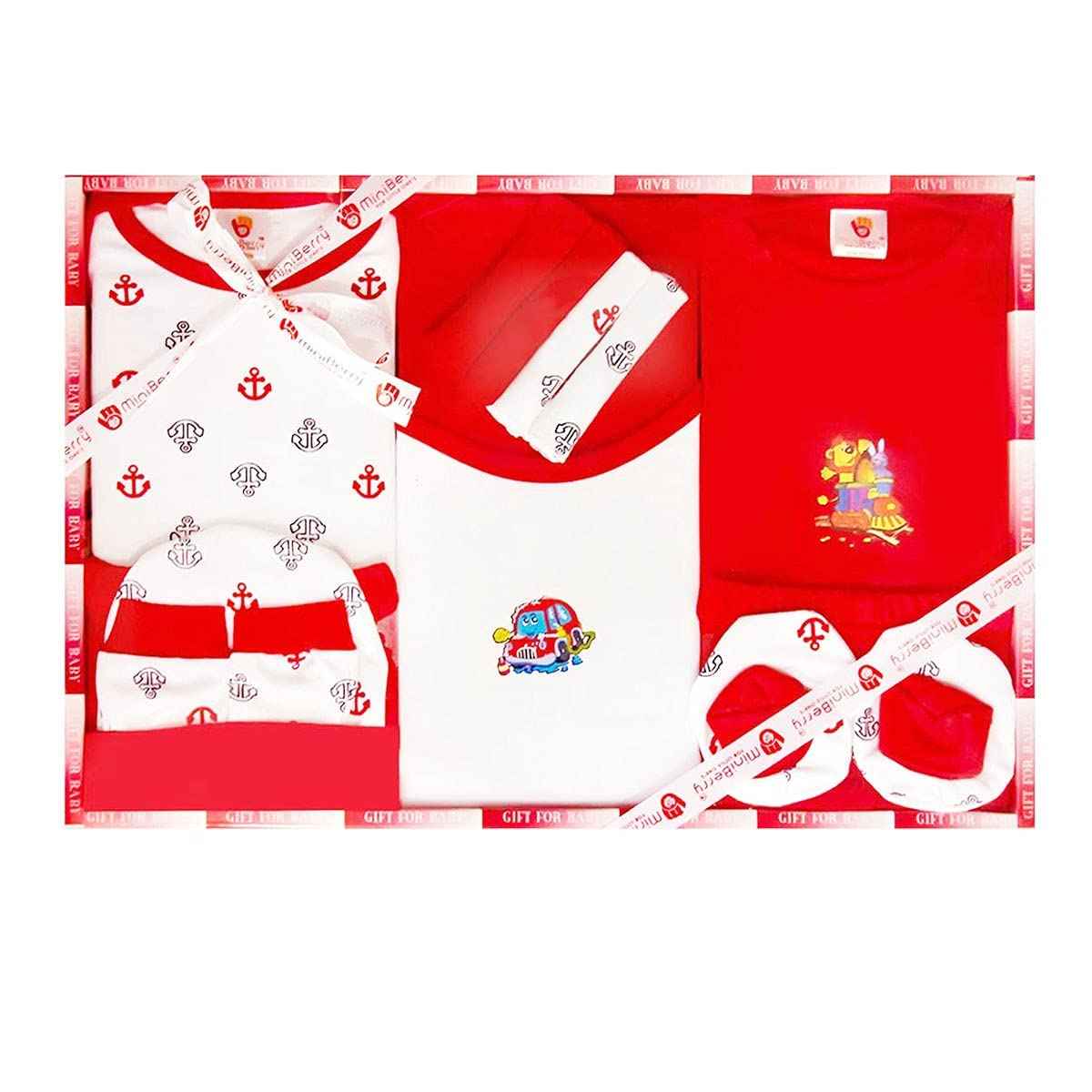 EIO Unisex Kids Cotton Solid Clothing Gift Set -13 Pieces
