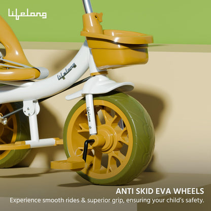Lifelong Trike Cycle for Kids Cycle 2-5 Years - Tricycles for Boy & Girl - Baby Cycle - Bicycle for Kids - Bike with 3 EVA Wheels, Bell & Basket -Durable Tricycle with Parental Control