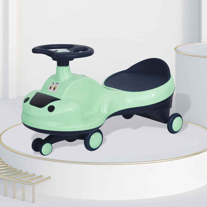 R for Rabbit Iya Iya Zippy Kids Swing Car, Scratch Free PVC Wheels with ABEC7 Bearing, Ride on Magic Toy Car for Kids Suitable for 3+ Years Boys & Girls, Upto 75 Kgs (Lake Blue)