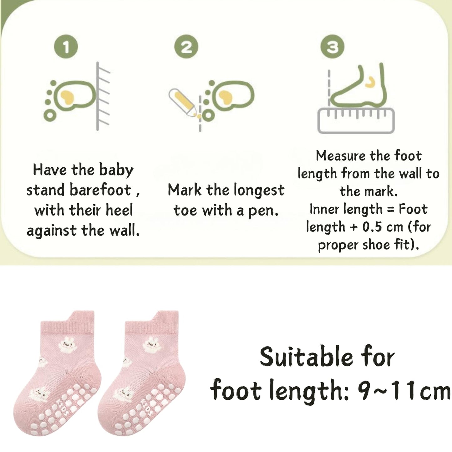 Ahamo Baby Boys' Summer Socks with Anti-Slip Grips